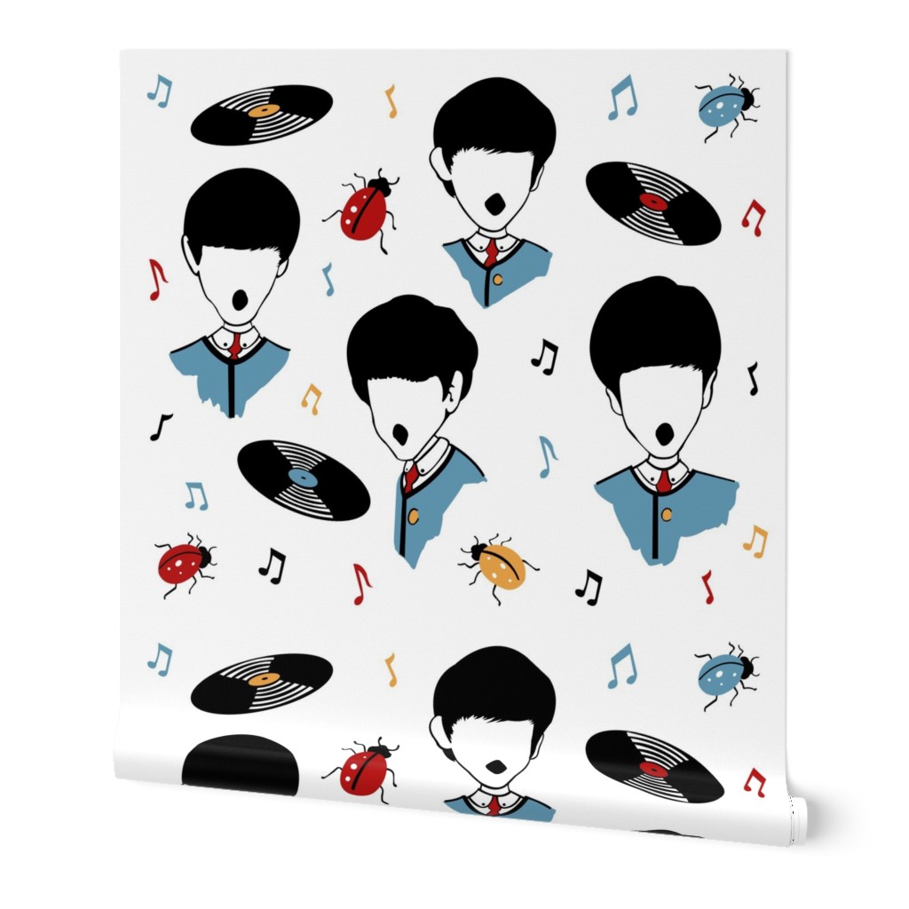 Beatles Moptop Acapella Music Print