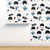 Beatles Moptop Acapella Music Print