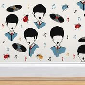 Beatles Moptop Acapella Music Print
