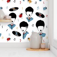 Beatles Moptop Acapella Music Print