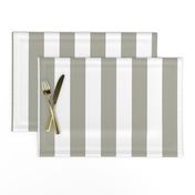 Dove Grey 2" Wide Cabana Stripes