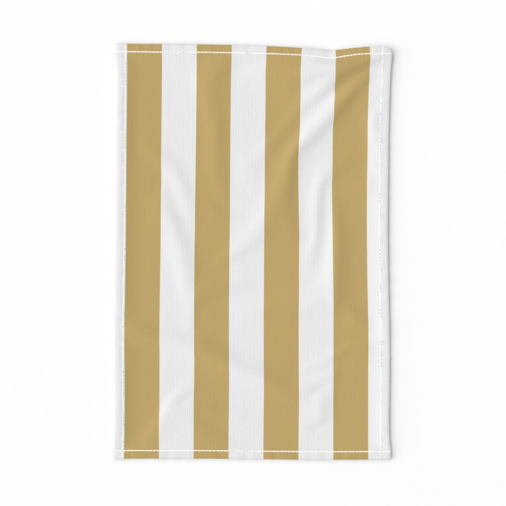 Khaki Beige 2" Wide Cabana Stripes