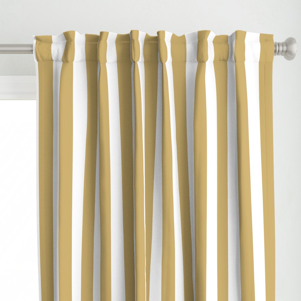 Khaki Beige 2" Wide Cabana Stripes