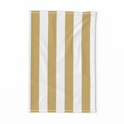 Khaki Beige 2" Wide Cabana Stripes