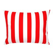 Circus Red 2" Wide Cabana Stripes