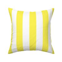 Lemon Yellow 2 inch Wide Cabana Stripes