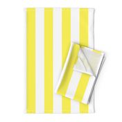 Lemon Yellow 2" Wide Cabana Stripes