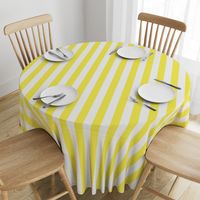 Lemon Yellow 2" Wide Cabana Stripes