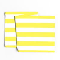 Lemon Yellow 2" Wide Cabana Stripes