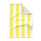 Lemon Yellow 2" Wide Cabana Stripes