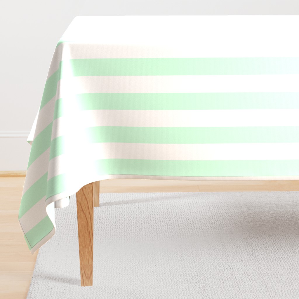 Summer Mint 2" Wide Cabana Stripes