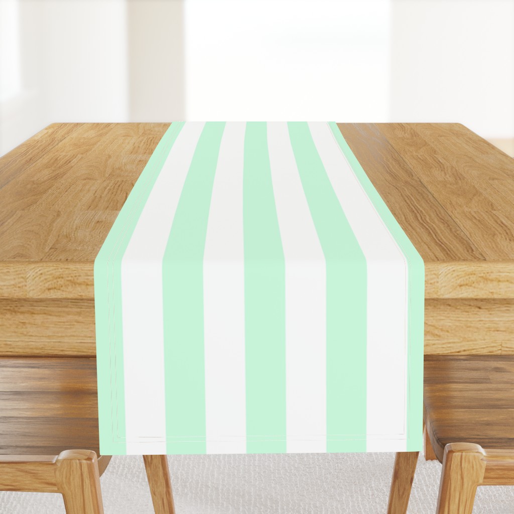 Summer Mint 2" Wide Cabana Stripes