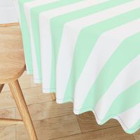 Summer Mint 2" Wide Cabana Stripes