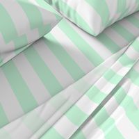 Summer Mint 2" Wide Cabana Stripes