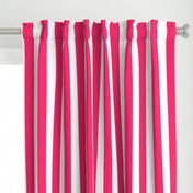 Pop Pink 2" Wide Cabana Stripes