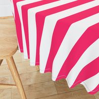 Pop Pink 2" Wide Cabana Stripes