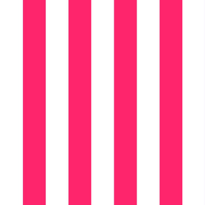 Pop Pink 2" Wide Cabana Stripes