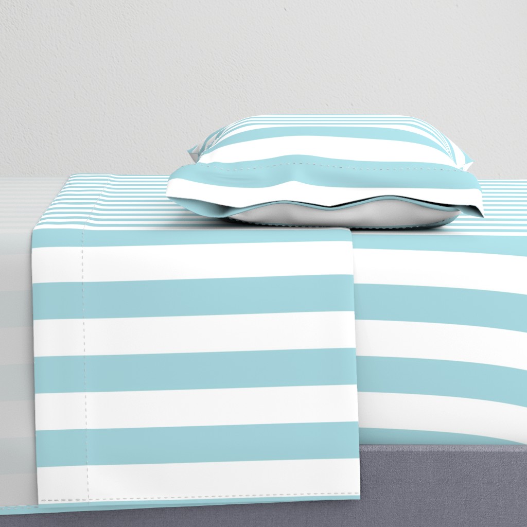 Garter Blue 2" Wide Cabana Stripes