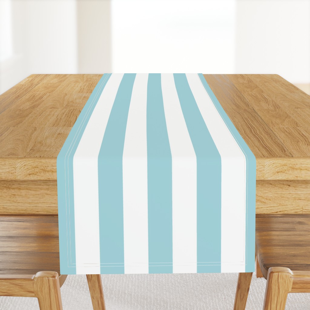 Garter Blue 2" Wide Cabana Stripes