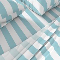 Garter Blue 2" Wide Cabana Stripes