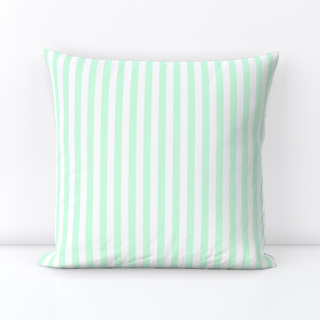 Summer Mint Sailor 1/2" Thin Stripes