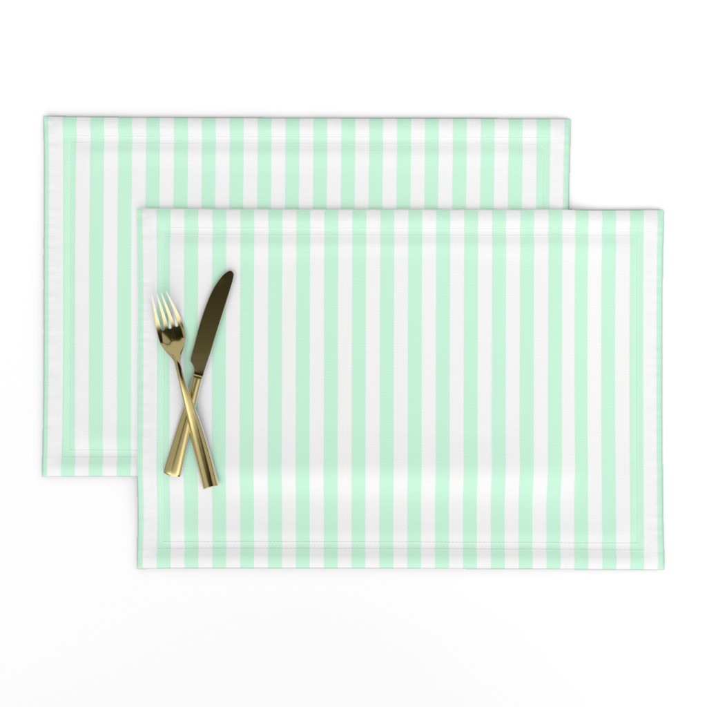 Summer Mint Sailor 1/2" Thin Stripes