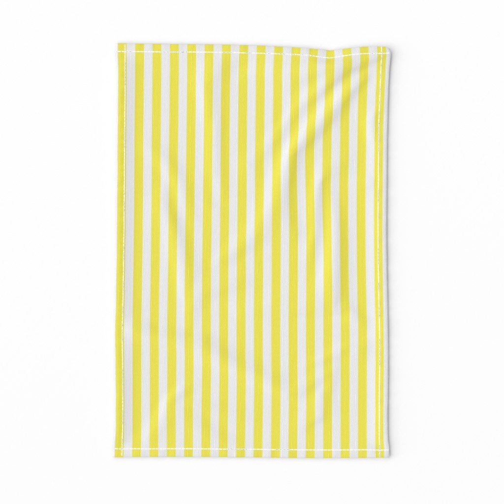 Lemon Yellow Sailor 1/2" Thin Stripes