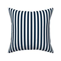 Navy Blue Sailor 1/2" Thin Stripes