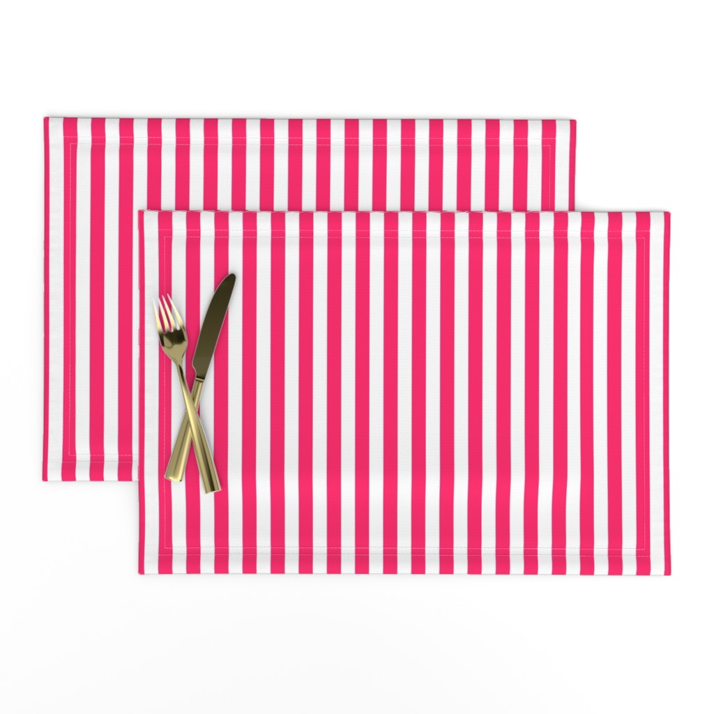 Pop Pink Sailor 1/2" Thin Stripes