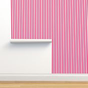 Pop Pink Sailor 1/2" Thin Stripes