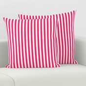 Pop Pink Sailor 1/2" Thin Stripes