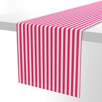 Pop Pink Sailor 1/2" Thin Stripes