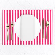 Pop Pink Sailor 1/2" Thin Stripes