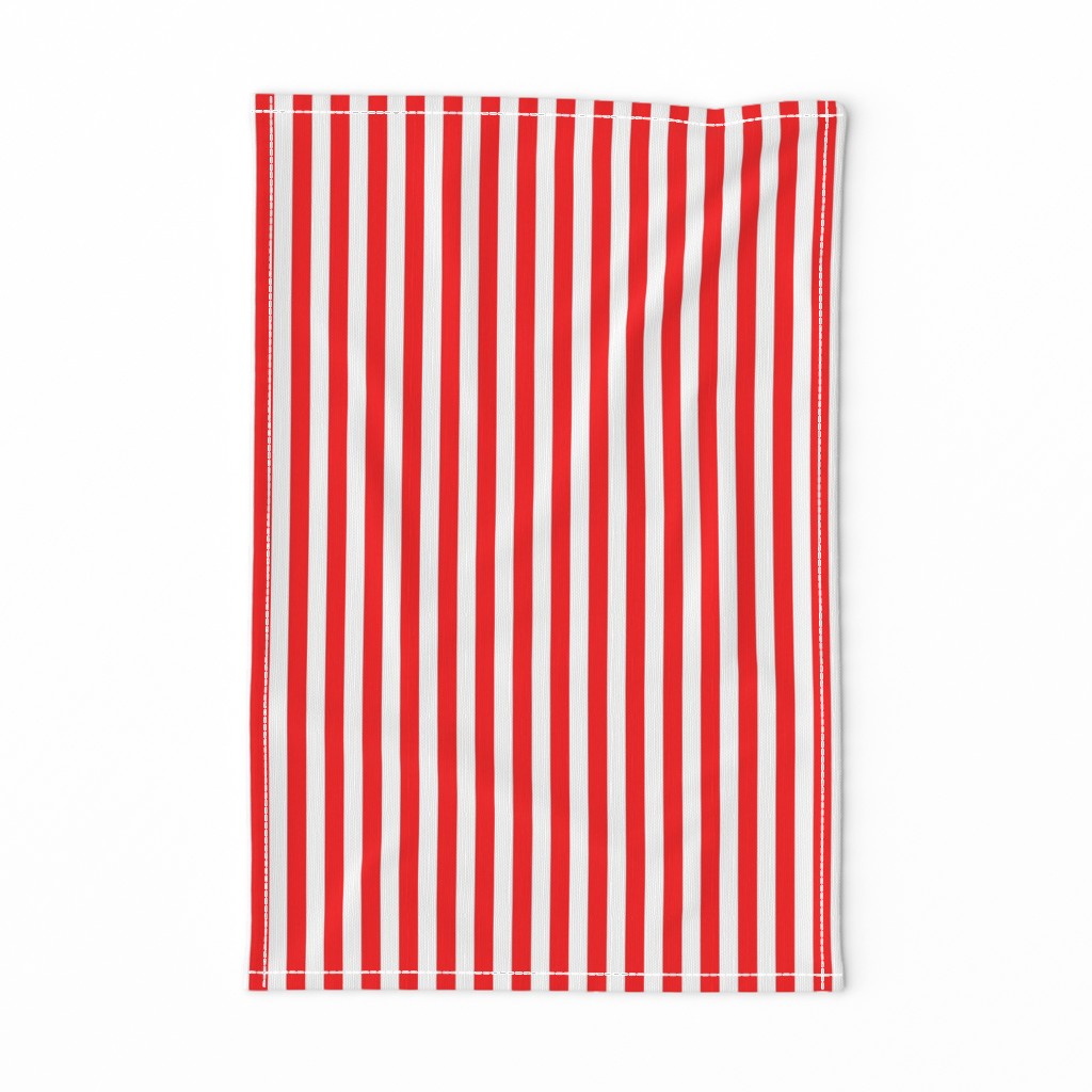 Circus Red Sailor 1/2" Thin Stripes