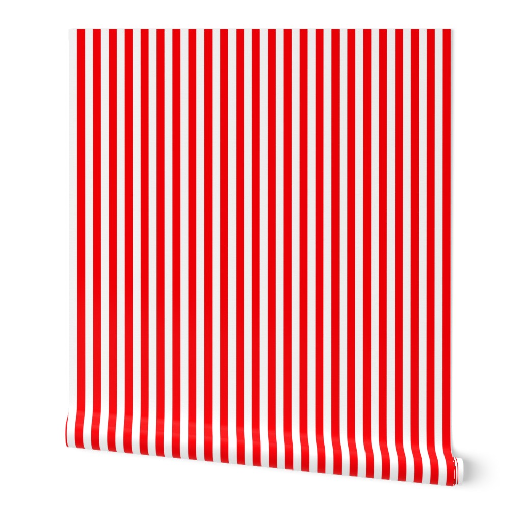 Circus Red Sailor 1/2" Thin Stripes