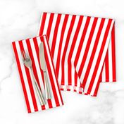 Circus Red Sailor 1/2" Thin Stripes