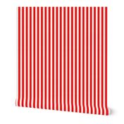 Circus Red Sailor 1/2" Thin Stripes