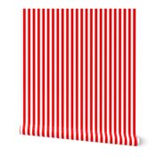 Circus Red Sailor 1/2" Thin Stripes