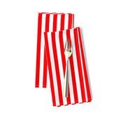 Circus Red Sailor 1/2" Thin Stripes