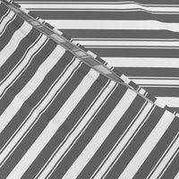 Charcoal Grey Deckchair Stripes