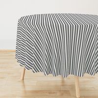 Charcoal Grey Deckchair Stripes