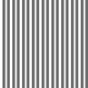 Charcoal Grey Deckchair Stripes