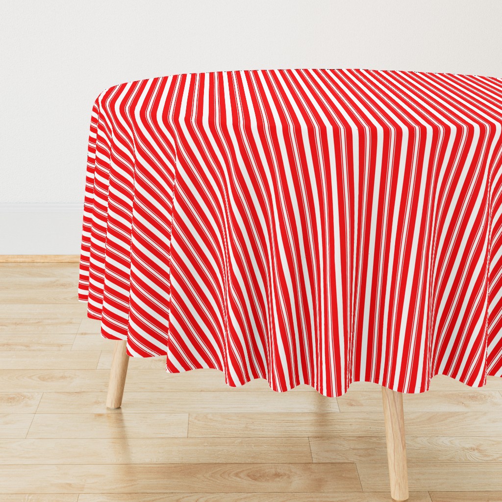 Circus Red Deckchair Stripes