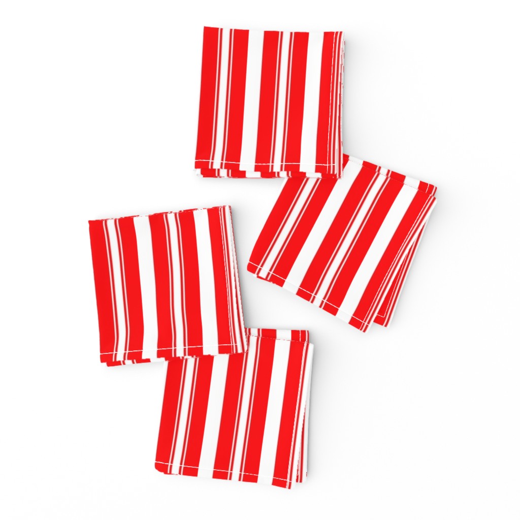 Circus Red Deckchair Stripes