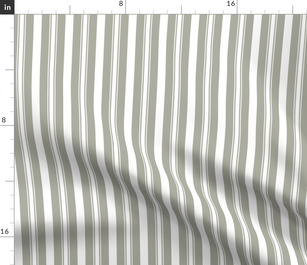Dove Grey Deckchair Stripes