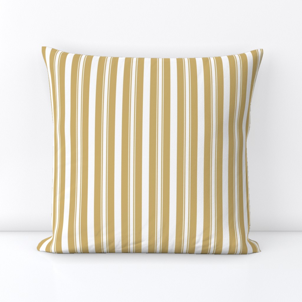 Khaki Beige Deckchair Stripes