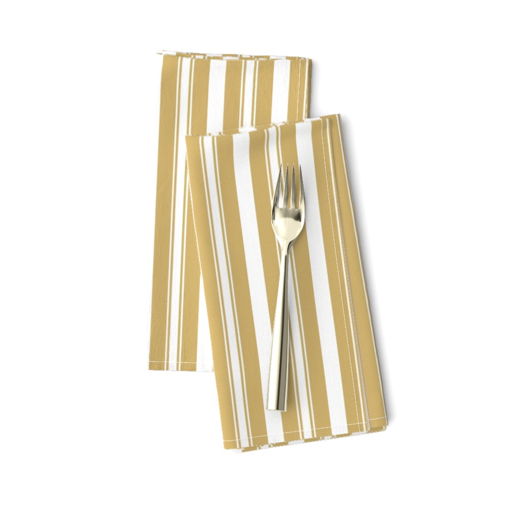 Khaki Beige Deckchair Stripes