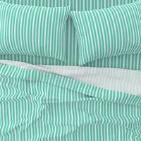 Aqua Blue Deckchair Stripes