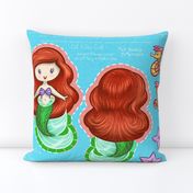 Red-Headed Mermaid Cut & Sew Doll