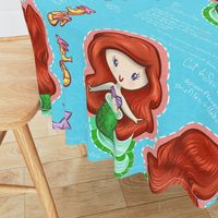 Red-Headed Mermaid Cut & Sew Doll